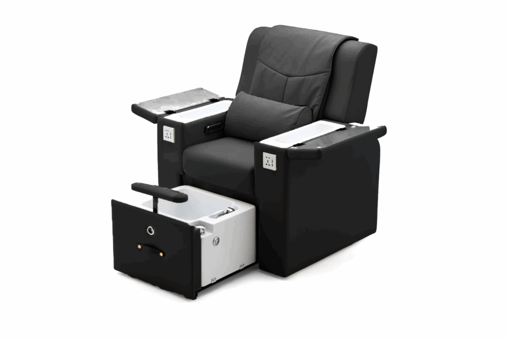 Pedicure Spa Chair – Deluxe Black