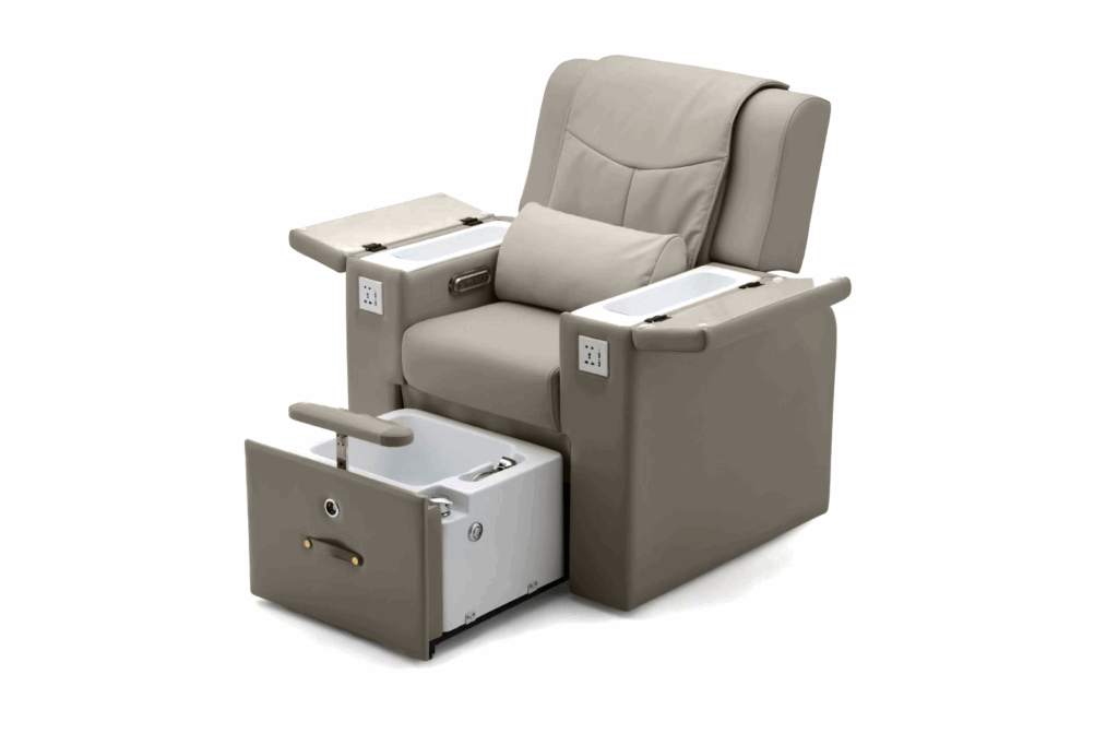 Pedicure Spa Chair - Deluxe Grey