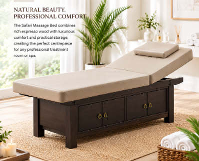 Safari wooden massage bed